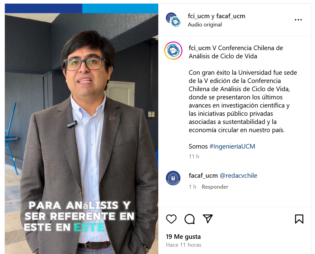 V Conferencia Chilena de Análisis de Ciclo de Vida